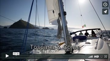 Segeltörn Toskana & Korsika – Titelbild des Segelvideos