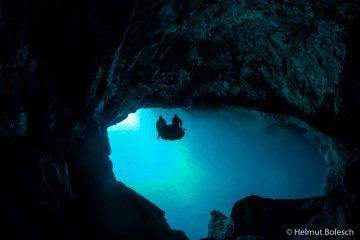 die blaue Grotte der Insel Biševo, Kroatien – Foto © Helmut Bolesch