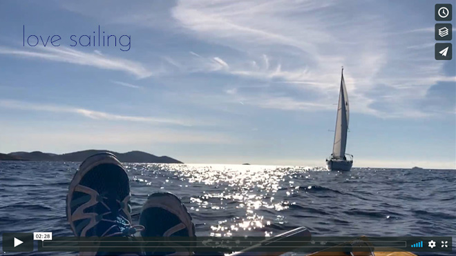 zweisam segeln in Dalmatien Oktober 2017 – Titelbild des Segelvideos